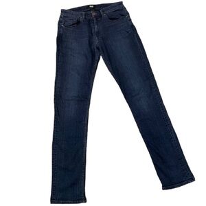 PAIGE Women's Lennox Dark Indigo Slim Fit Straight Jeans Sz32